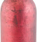 Antique Red Matte Glass Bottle