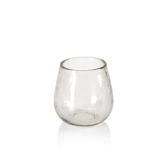 Artisan Hammered Stemless Glass