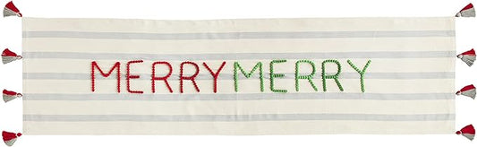 Christmas Table Runner Merry Merry