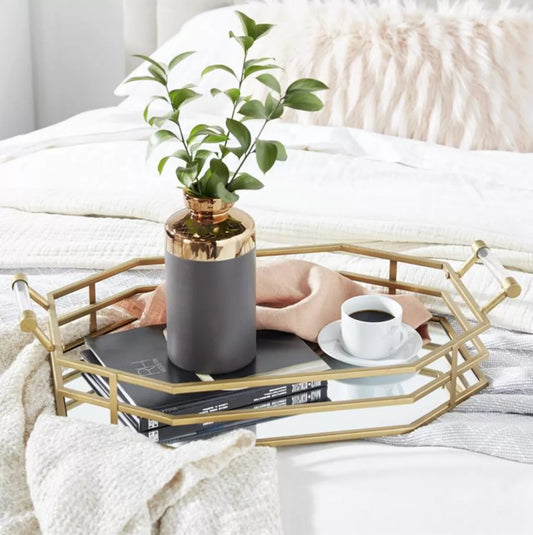 Gold Mirrored Tray