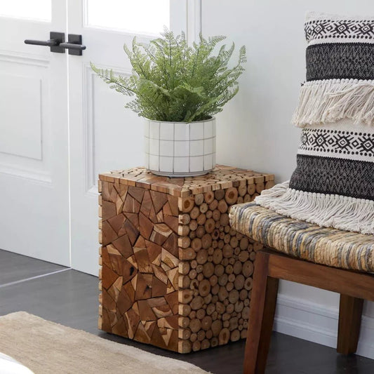 Handmade Teakwood Accent Table