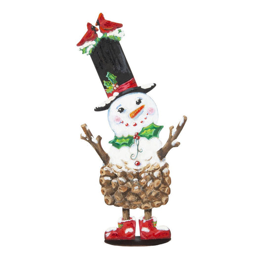 Pine Cone Snowman Poppet