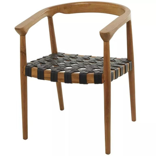 Teak Wood Woven Dining Chair