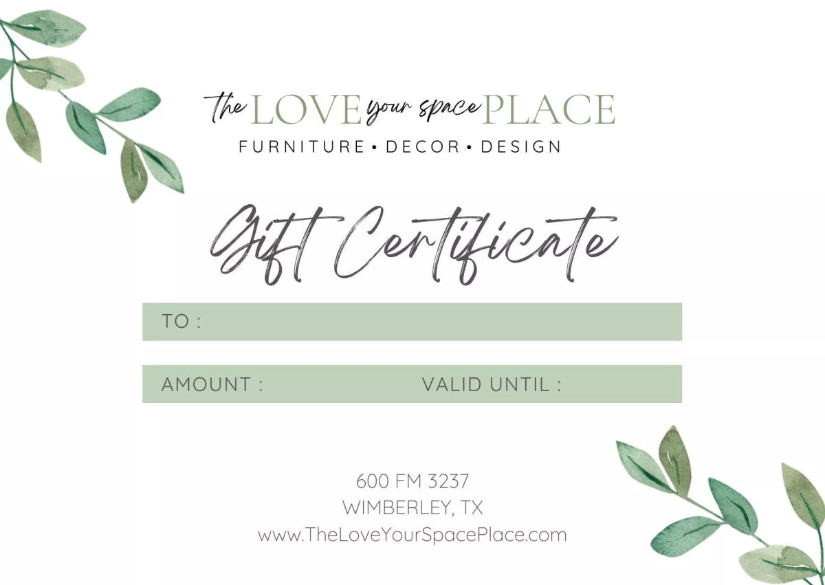 The Love Your Space Place Gift Card